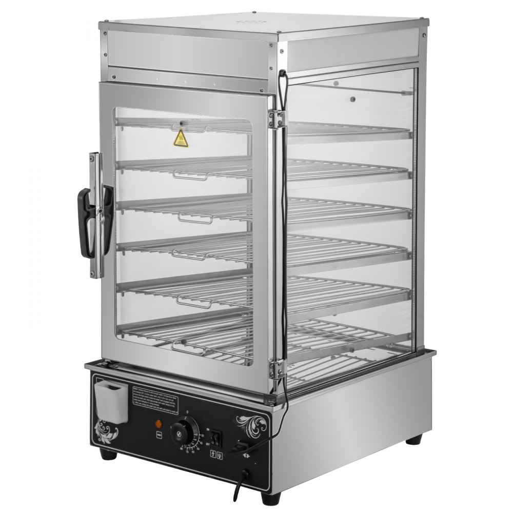 Vevor Kommerziell Brötchendämpfer Dampfgarer 6 Lagen 1200w Brötchen Dampfkocher
