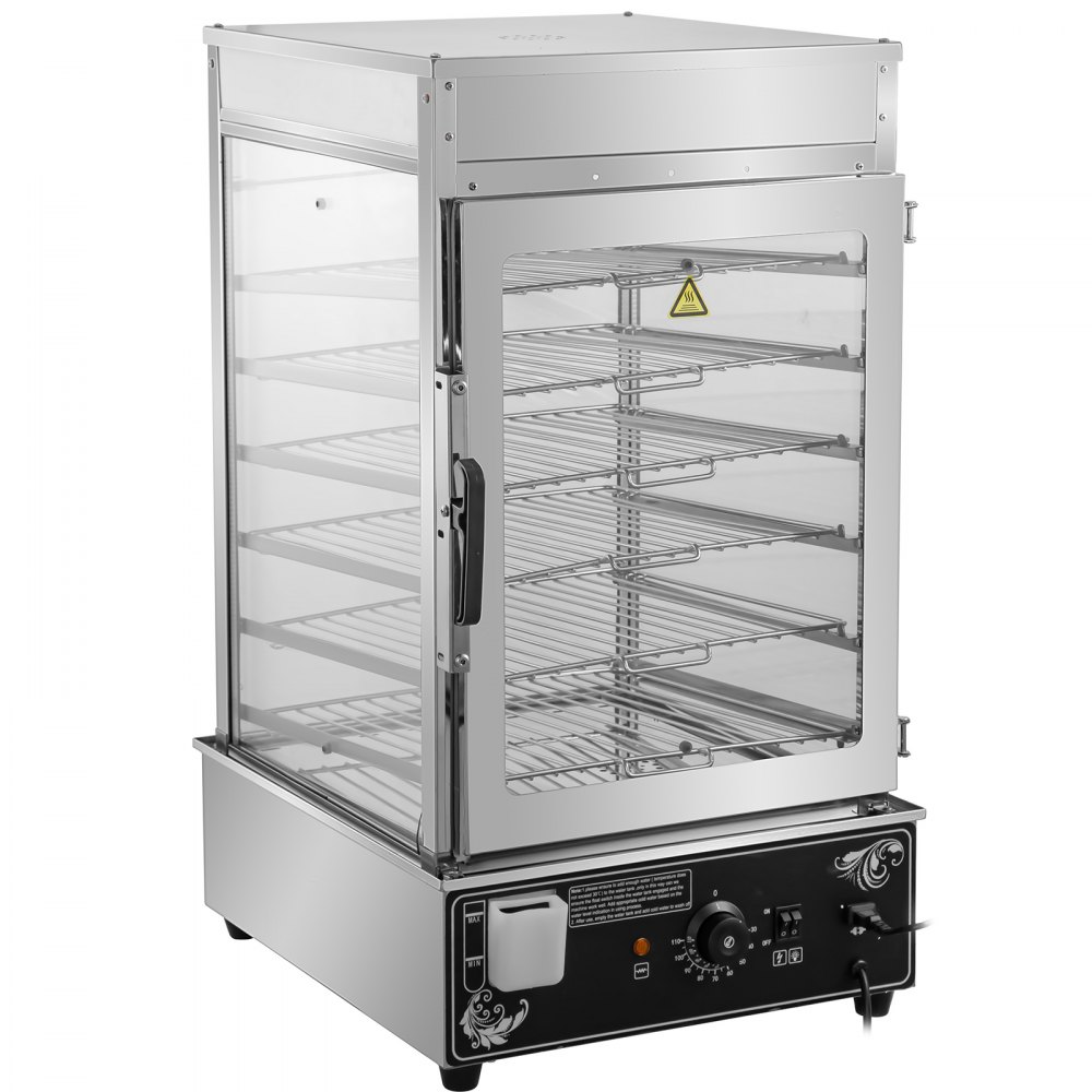 Vevor Kommerziell Brötchendämpfer Dampfgarer 6 Lagen 1200w Brötchen Dampfkocher