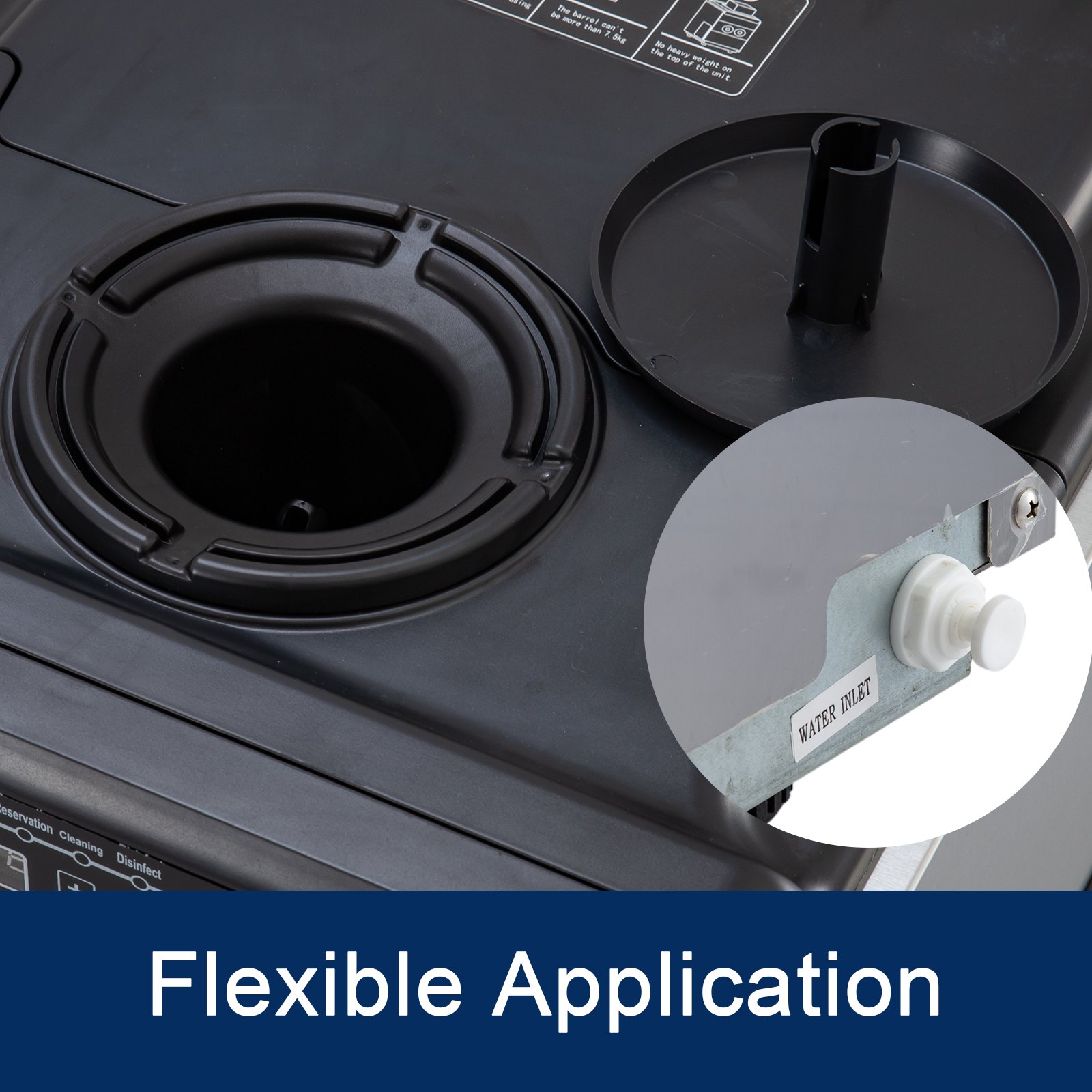 Kommerzielle Eiswürfelmaschine 35kg/24h Einschussnase Bäckereien 36 Pcs Pp