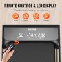 VEVOR Walking Pad Laufband unter den Schreibtisch, Laufband zum Arbeiten, funktionierendes Laufband mit 120 kg Tragkraft, tragbares Pad mit 2,5 PS, Fernbedienung LED-Anzeige 1-6 km/h Schwarz