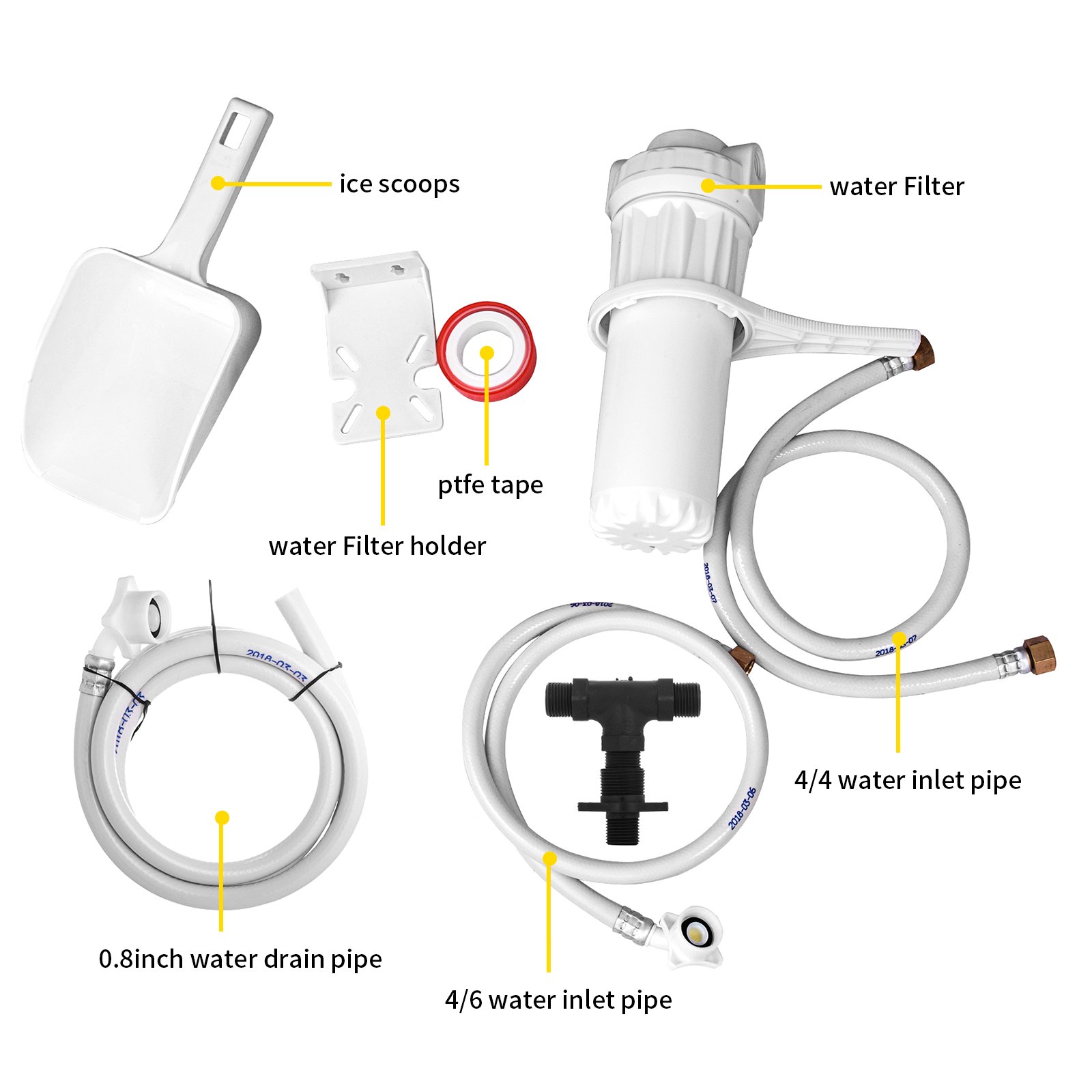 Kommerzielle Eismaschine, Industrielle Eismaschine, Edelstahl 304,850w Eiswürfelmaschinefür Café, Hotels, Bars, Bäckereien, Restaurants Usw.