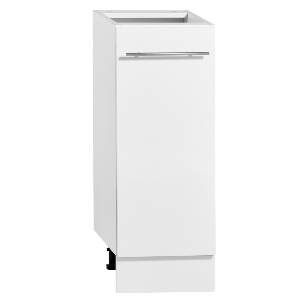 VEVOR White Shaker Base Cabinet Ready to Assemble 30cmW Unassembled Cabinet, 300x475x815 mm(W x D x H), with 1 Drawer, Soft-Close Hardware, Fine Edge Banding, for Home, Office, and Laundry Room