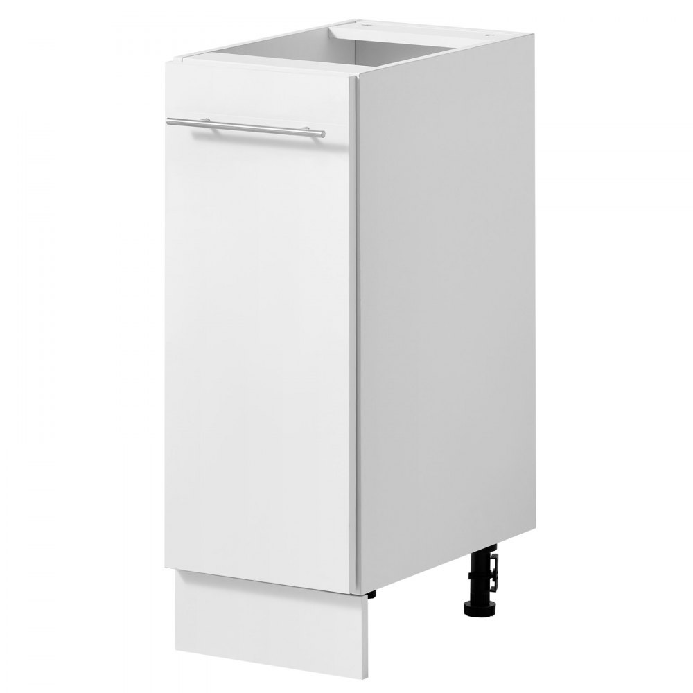 VEVOR White Shaker Base Cabinet Ready to Assemble 30cmW Unassembled Cabinet, 300x475x815 mm(W x D x H), with 1 Drawer, Soft-Close Hardware, Fine Edge Banding, for Home, Office, and Laundry Room