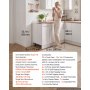 VEVOR White Shaker Base Cabinet Ready to Assemble 30cmW Unassembled Cabinet, 300x475x815 mm(W x D x H), with 1 Drawer, Soft-Close Hardware, Fine Edge Banding, for Home, Office, and Laundry Room