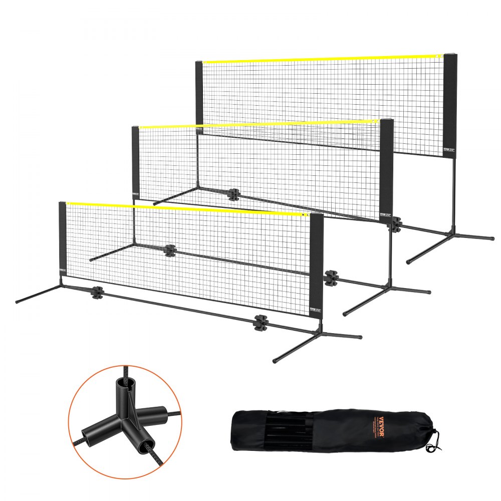VEVOR 3m Badminton Netz Set Outdoor Tragbare Volleyball Pickleball Tennis Netz