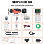 VEVOR Standheizung Diesel 2KW, 12V Diesel Lufterhitzer, 10 L Diesel Luftheizung, -40 ℃ - + 20 ℃ Luft Diesel Heizung mit LCD Bildschirm LCD Schalter Schalldämpfer, Air Heater Heizung Aluminium Heizung