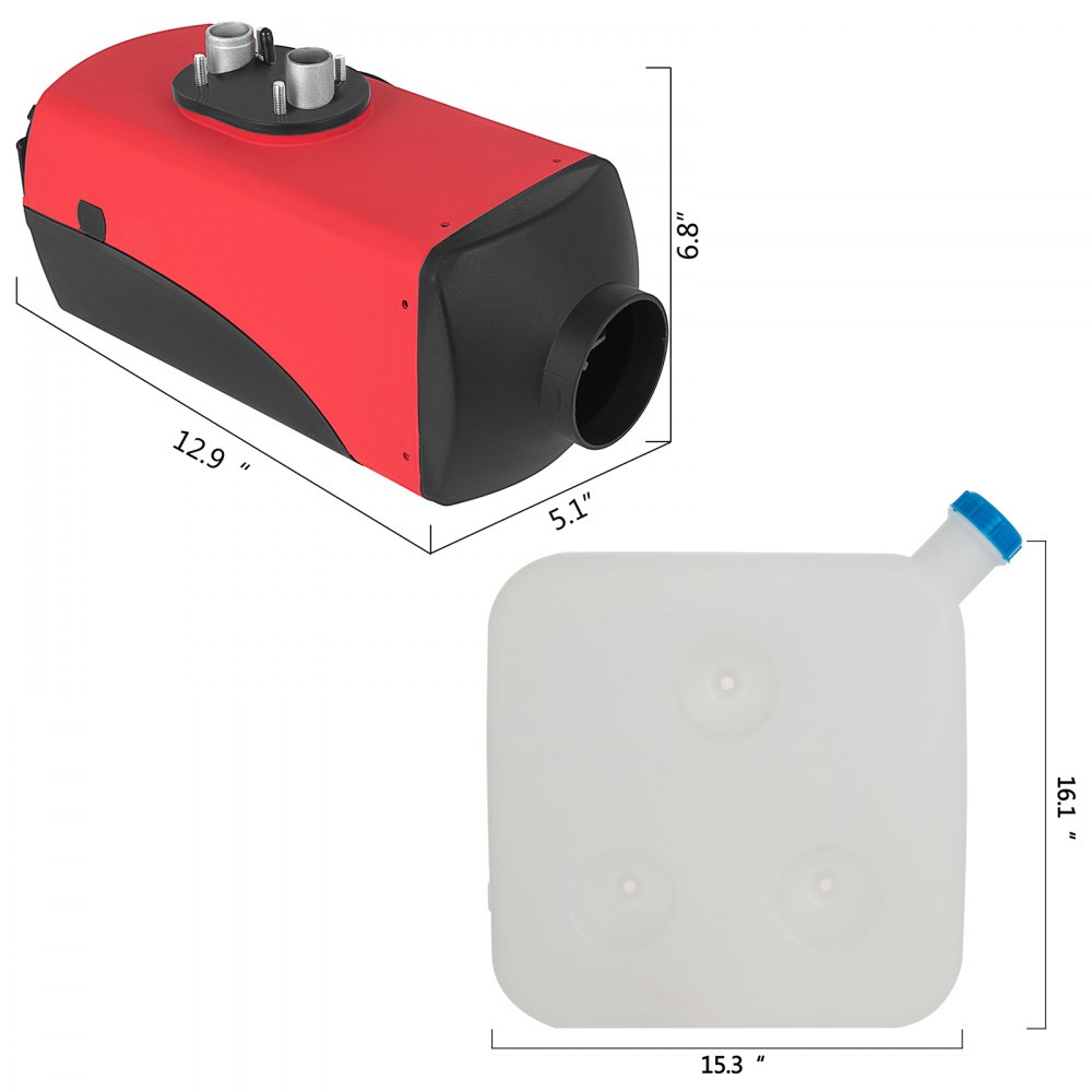 3kw 12v Diesel-heizung Standheizung Luftheizung Air Heater Mit Schalter 10l Tank