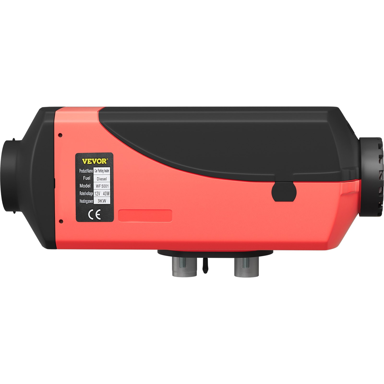 12V 3KW Standheizung Diesel Luftheizung, Air Luft Dieselheizung mit Schalldämpfer (LCD Schalter 2 x Schalldämpfer)