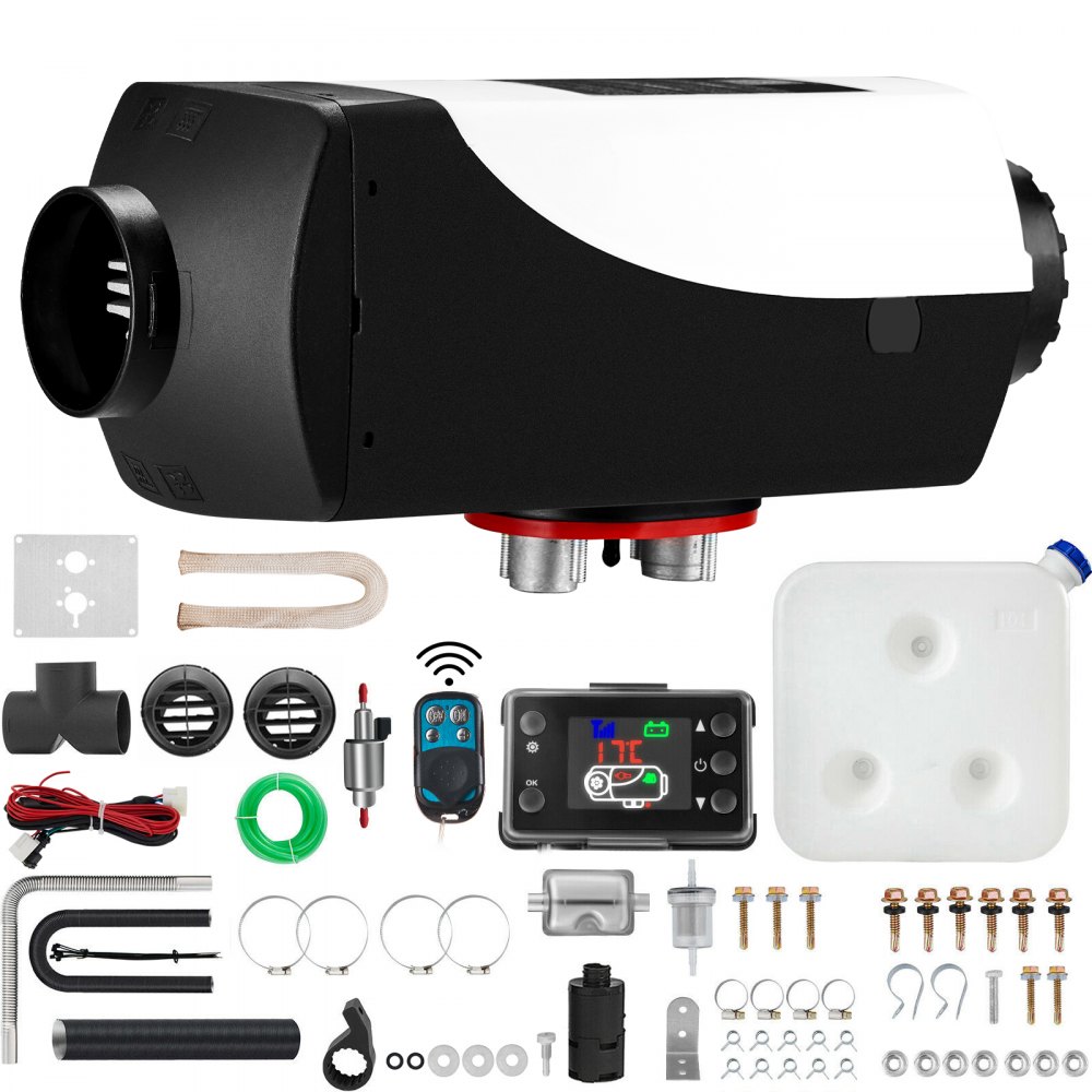 BuaQu 12V Standheizung Diesel, 5KW Diesel Luftheizung, Luft Dieselheizung, Air Diesel Heizung, Air Standheizung, Standheizung Heizung mit LCD,Diesel Luftheizung