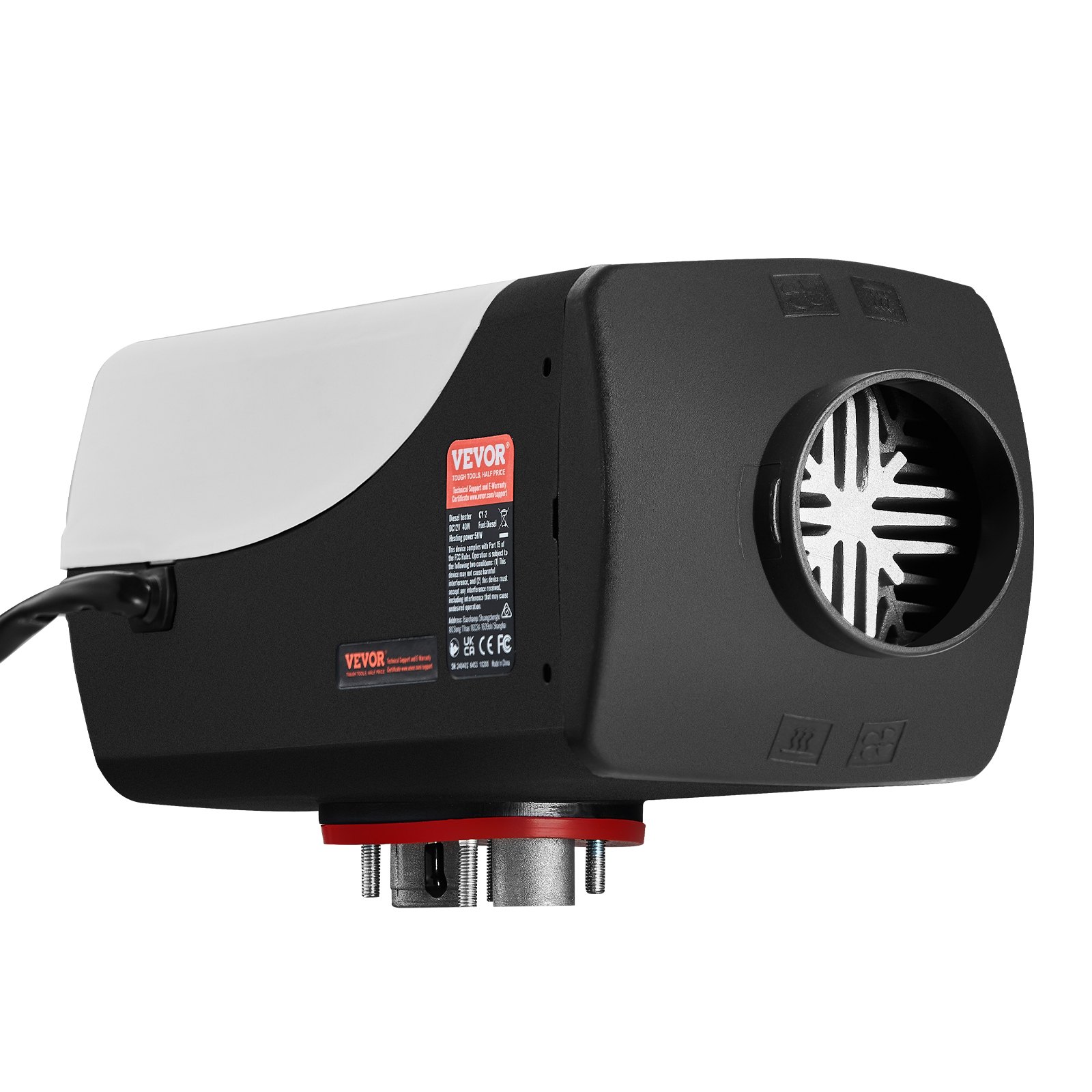 BuaQu 12V Standheizung Diesel, 5KW Diesel Luftheizung, Luft Dieselheizung, Air Diesel Heizung, Air Standheizung, Standheizung Heizung mit LCD,Diesel Luftheizung