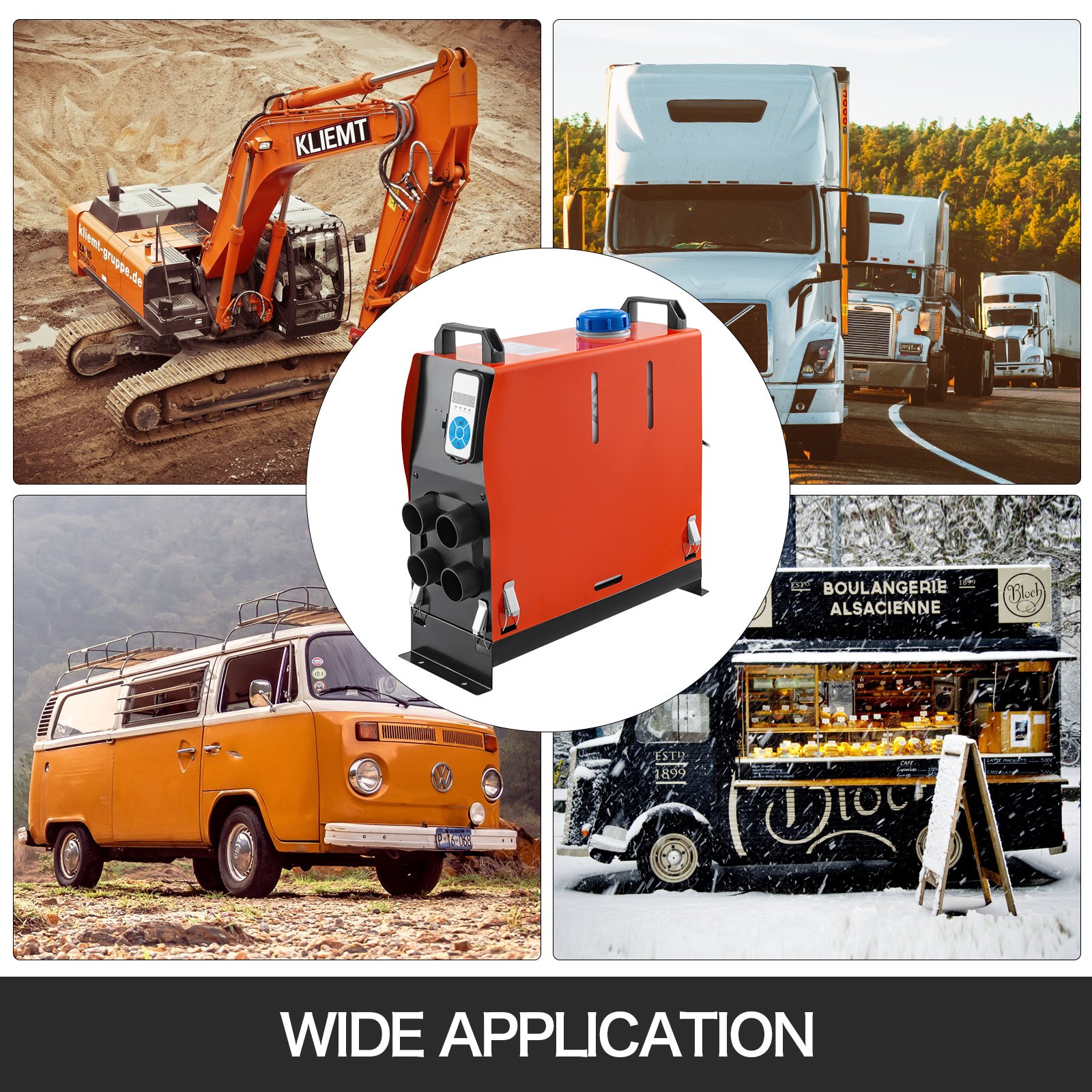 5kw 12v Air Diesel Heizung Integration Luftheizung Standheizung Digital 4 Löcher