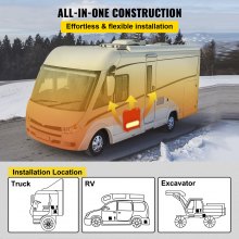 VEVOR Luft Diesel Heizung 12V 5KW Standheizung Diesel Luftheizung Kraftstoff Auto Heizung für Wohnmobile