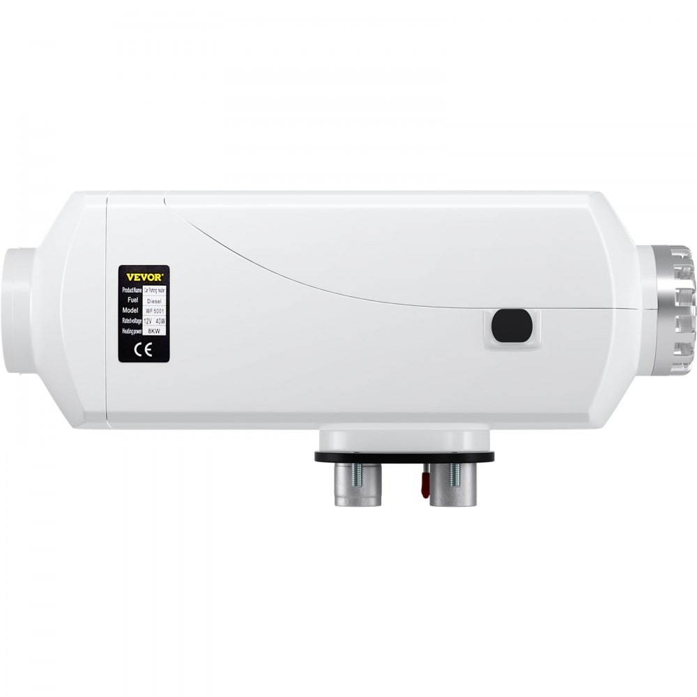 VEVOR 12V Standheizung Diesel Auto Kraftstoff, 8 KW Diesel Standheizung Luftheizung Air Diesel, Luft Dieselheizung für Auto RV LKW Wohnmobil Bus mit Fernbedienung Weiß LCD schalter & 1 Luftauslass