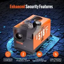 VEVOR Luft Dieselheizung Standheizung 12 V 5 kW, Luftheizung Air Diesel Diesel Standheizung Lufterhitzer, 0,16–0,52 L/Std. Dieselheizung mit LCD-Display & 10 m Fernbedienung & Bluetooth-APP Steuerung