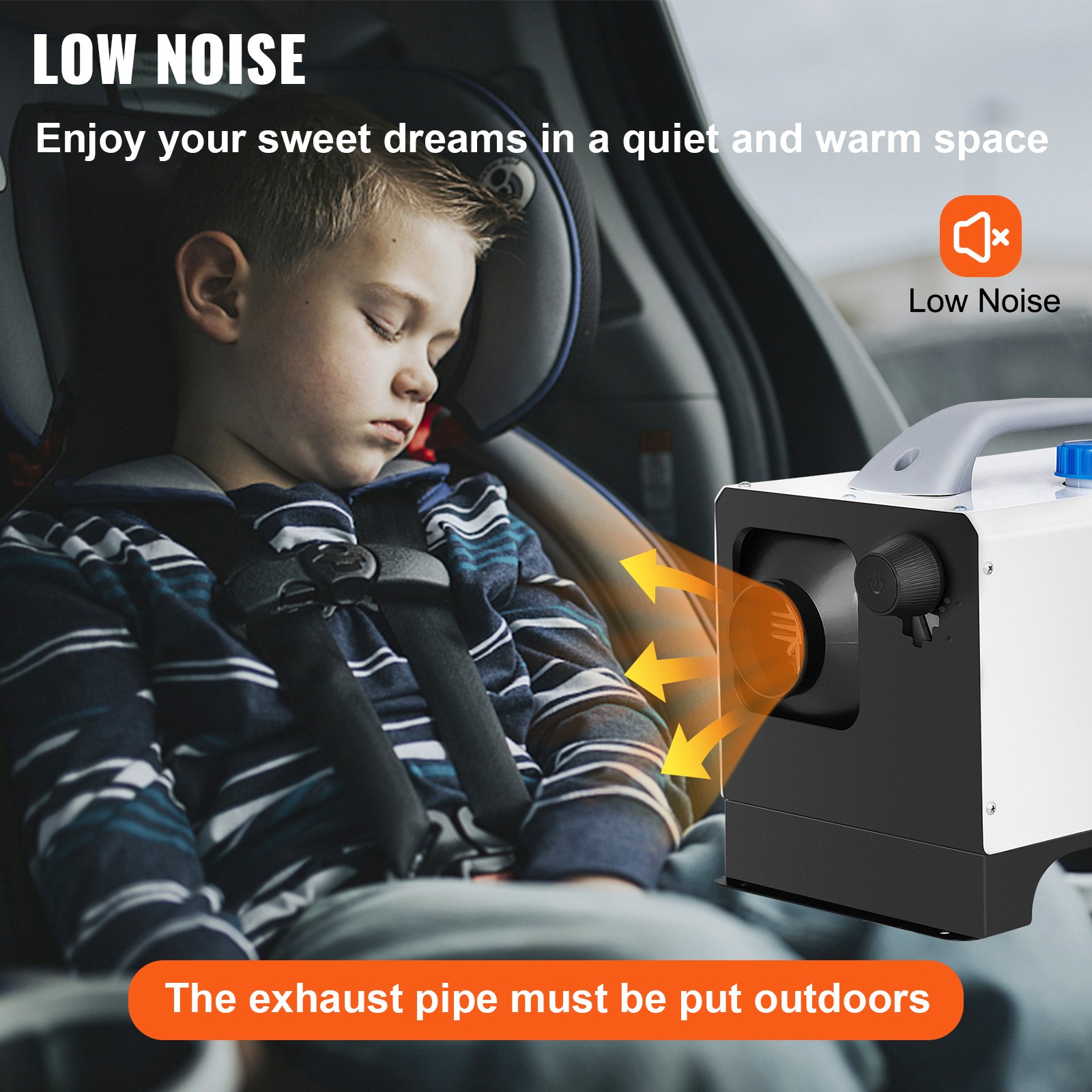 VEVOR 12V Standheizung Diesel Auto Kraftstoff, 8 KW Diesel Standheizung Luftheizung Air Diesel, Luft Dieselheizung für Auto RV LKW Wohnmobil Bus mit Fernbedienung weiß Mini Komplette Zubehör