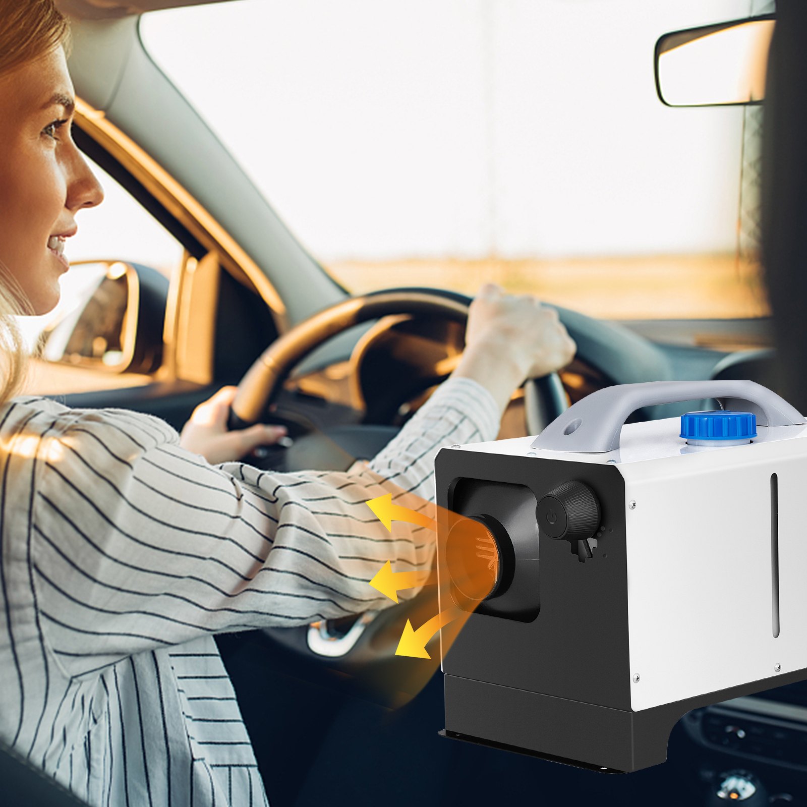 VEVOR 12V Standheizung Diesel Auto Kraftstoff, 8 KW Diesel Standheizung Luftheizung Air Diesel, Luft Dieselheizung für Auto RV LKW Wohnmobil Bus mit Fernbedienung weiß Mini Komplette Zubehör