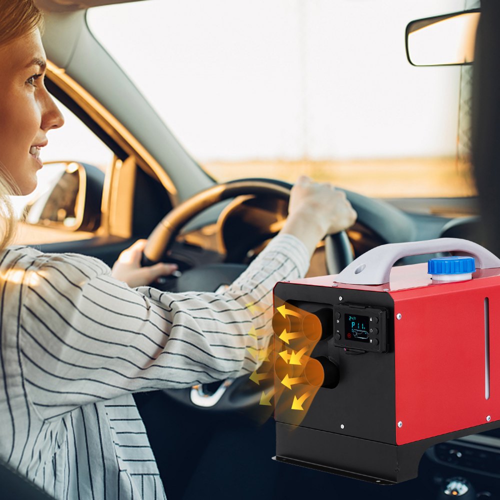 VEVOR 12V Standheizung Diesel Auto Kraftstoff, 8 KW Diesel Standheizung Luftheizung Air Diesel LCD schalter & 4 Luftauslass, Luft Dieselheizung für Auto RV LKW Wohnmobil Bus mit Fernbedienung Zubehör