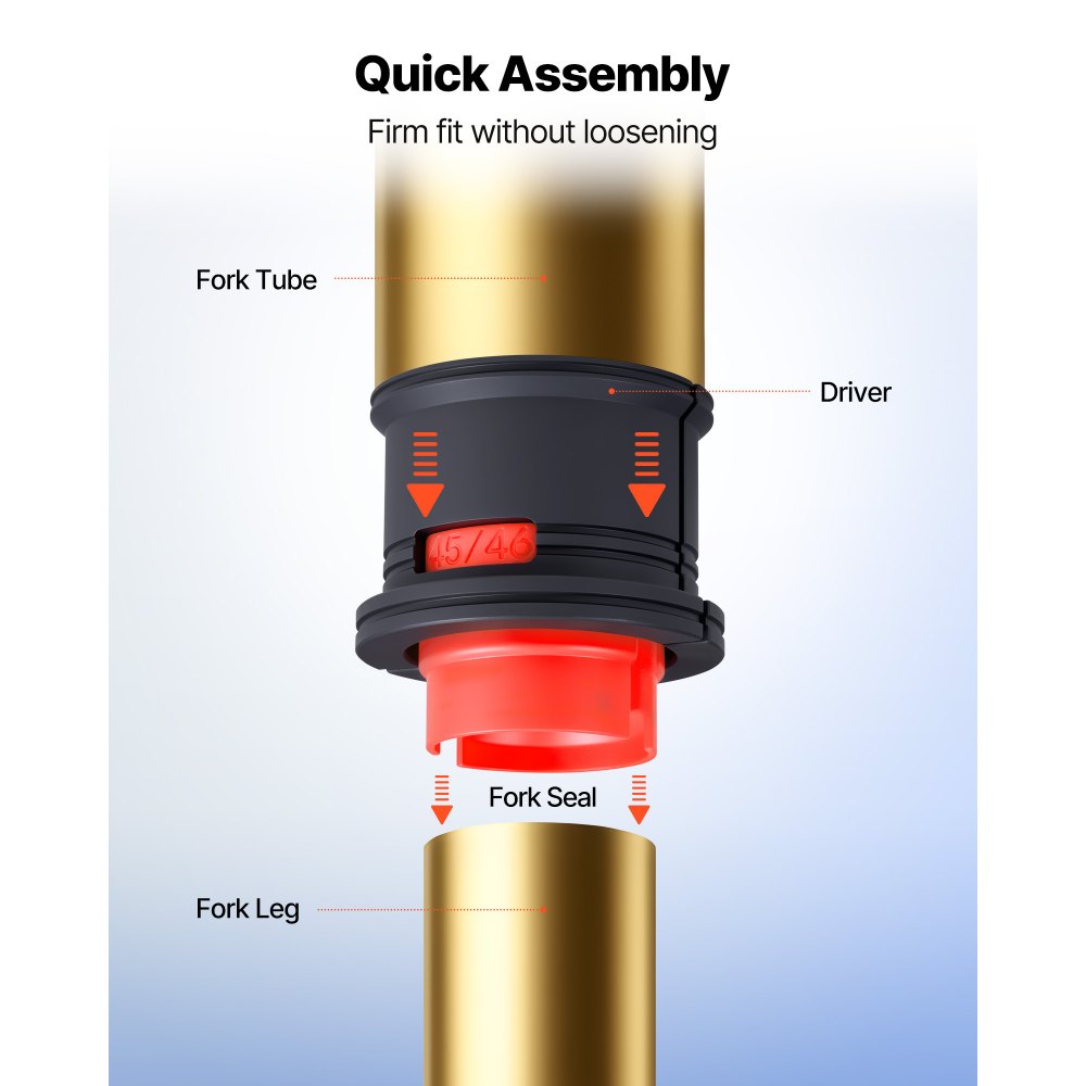 VEVOR Lagerpressen Set 14 tlg. Lagerlaufring Dichtungstreiber Satz mit Buchsen und Adaptern, Buchsentreiber Werkzeugsatz, zum Entfernen und Installieren aus Karbonstahl mit Aufbewahrungskoffer