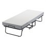 VEVOR Rollaway Bed, Folding Bed with 12.5 cm Mattress, Foldable Single Bed with Memory Foam Mattress (190 x 81 cm), 136.1 kg Load Capacity Guest Bed for Adults, Metal Bed for Bedroom Living Room