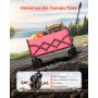 VEVOR Bollerwagen faltbar, 106,2 kg, Handwagen mit Geländerädern, Transportwagen mit verstellbarem Griff, Campingwagen für Strand, Lebensmittelgeschäft, Garten, Pink & Schwarz, 660x450x460 mm