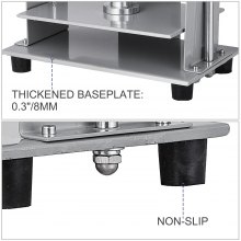 VEVOR Manuelle Papierpresse, 305 x 220 mm für Papier im A4-Format, Flachpresse, 10 cm Dicker Stahlrahmen, manuelle Flachpapierpresse, Buchpresse zur Papierherstellung