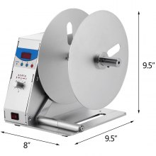 VEVOR Automatischer Etikettenaufwickler 220 V Automatischer Etiketten-Umwickler max.115 mm Etikett Aufwickler Rückspulmaschine Zurückspulen Maschine