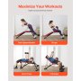VEVOR multifunktionale Hantelbank für Ganzkörpertraining, Hyperextensionsbank römischer Stuhl 350 kg verstellbare faltbare Rückentrainer Sit-Up-Trainingsgerät für das Heim-Fitnessstudio Schwarz