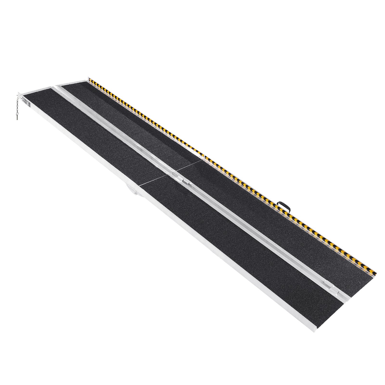 VEVOR Portable Wheelchair Ramp 3 m 363 kg Load Capacity Non-Slip Aluminum Folding Threshold Ramp Foldable Wheelchair Ramp for Mobility Scooters Disabled Person's Ramp for House Steps Stairs Doors Curbs