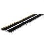 VEVOR Rollstuhlrampe Faltbar 3045x745mm, 362,9kg Belastbare Schwellenrampe mit Rutschfester Oberfläche & 170-400mm Verstellbaren Stützfüßen, Tragbare Auffahrrampe für Rollstuhl Türschwelle Bordsteine