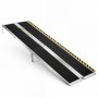 VEVOR Rollstuhlrampe Faltbar 2440x745mm, 362,9kg Belastbare Schwellenrampe mit Rutschfester Oberfläche & 170-400mm Verstellbaren Stützfüßen, Tragbare Auffahrrampe für Rollstuhl Türschwelle Bordsteine