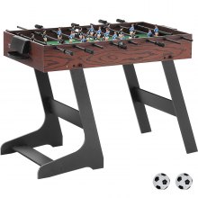 VEVOR Klapp-Kickertisch, 106, 7 cm Kickertisch in Standardgröße, Indoor-Kickertisch in Voller Größe für Zuhause, Familie und Spielzimmer, Fußball mit Tischkicker-Set, inklusive 2 Bällen