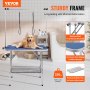 VEVOR Trimmtisch 1060x616x1701mm Schertisch Edelstahl Hundepflegetisch 150kg Tragfähigkeit Frisiertisch Hund Faltbar Tierpflegetisch 914,4x609,6mm Desktop Ideal für Baden Trimmen Trocknen Bürsten