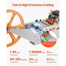 VEVOR Automatische Gurtbandschneidemaschine Heiß-/Kaltbandschneider Schnürsenkel