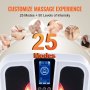 VEVOR Fußmassagegerät Durchblutungsstimulator Wärme-EMS- & TENS Massagegerät