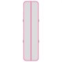 VEVOR Aufblasbare Gymnastikmatte 400x100x10 cm Airtrack-Turnmatte für Training, Wettkampfsport & Yoga, mit Rutschfester Oberfläche, 600-W-Elektroluftpumpe, Reparaturflicken, Düsen & Tasche, Pink