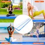 VEVOR Gymnastik-Luftmatte Aufblasbare Gymnastik-Tumbling-Matte, Tumbling-Bahn mit Elektrischer Pumpe, 498 x 101 x 10 cm Trainingsmatten für den Heimgebrauch/Fitnessstudio/Yoga/Cheerleading Blau
