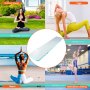 VEVOR Gymnastik-Luftmatte Aufblasbare Gymnastik-Tumbling-Matte, Tumbling-Bahn mit Elektrischer Pumpe, 498 x 101 x 10 cm Trainingsmatten für den Heimgebrauch/Fitnessstudio/Yoga/Cheerleading Grün