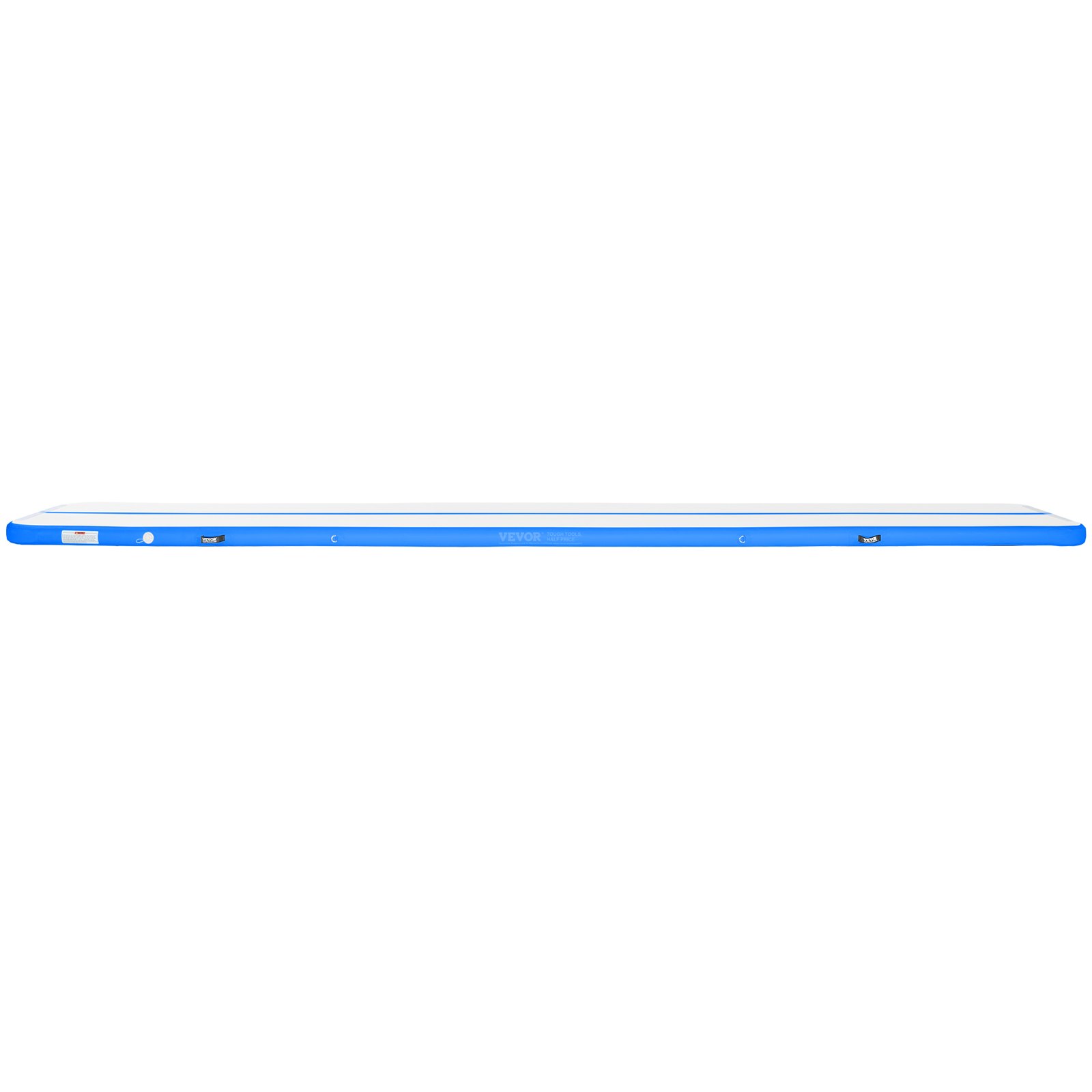 VEVOR Gymnastik-Luftmatte Aufblasbare Gymnastik-Tumbling-Matte, Tumbling-Bahn mit Elektrischer Pumpe, 598 x 101 x 10 cm Trainingsmatten für den Heimgebrauch/Fitnessstudio/Yoga/Cheerleading Blau