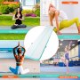 VEVOR Gymnastik-Luftmatte Aufblasbare Gymnastik-Tumbling-Matte, Tumbling-Bahn mit Elektrischer Pumpe, 598 x 101 x 10 cm Trainingsmatten für den Heimgebrauch/Fitnessstudio/Yoga/Cheerleading Grün