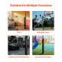 VEVOR Basketball Polster (180 cm hoch) Polsterung kompatibel mit quadratischen Stangen (40 x 40 bis 115 x 115 mm) und runden Stangen (Außendurchmesser 50–160 mm) Schutzpolsterung für Keller Garage