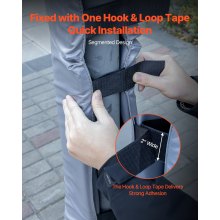 VEVOR Basketball Polster (180 cm hoch) Polsterung kompatibel mit quadratischen Stangen (40 x 40 bis 115 x 115 mm) und runden Stangen (Außendurchmesser 50–160 mm) Schutzpolsterung für Keller Grau