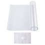 VEVOR Plastic Tablecloth, 14 x 24 inches, 1.5 mm thick, transparent table protector, rectangular PVC desk mat, waterproof and easy-to-clean desk pad, tablecloth, for office, dresser, dining table, nightstand