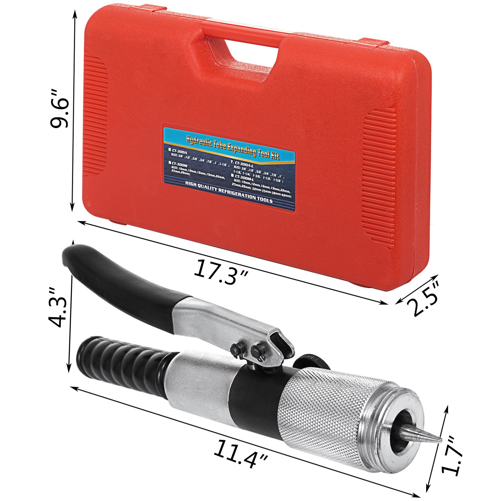 Hydraulischer Rohrexpander Rohraufweiter Aufweiter 11 K?pfe Aufweitzange 10-42mm