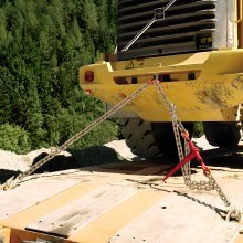 VEVOR G80 Transport-Binderkette, 3/8 Zoll x 10,3 Fuß, 2er-Pack Abschleppkette mit Gabelkopf-Greifhaken, 7100 lbs sichere Arbeitslast, Hochleistungs-Forstkette für den Transport von Abschlepp-LKW-Bindeausrüstung