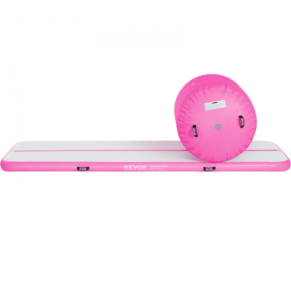 VEVOR Aufblasbare Gymnastikmatte Turnmatte, Aufblasbare Air Roll Air Barrel Gymnastik Tumbling Matten, Multifunktionale Tumbling-Matte Heimgebrauch / Fitnessstudio / Yoga / Cheerleading