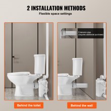 VEVOR Macerating Toilet System mit 800W Pumpe Upflush Toilette für Keller