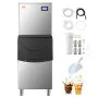 VEVOR kommerzielle Eismaschine Eisbereiter (204 kg/Tag) mit 250 lbs großem Vorratsbehälter, automatisch selbstreinigende Eismaschine mit Touchscreen für Bar Café Restaurant Geschäft Gewerbe