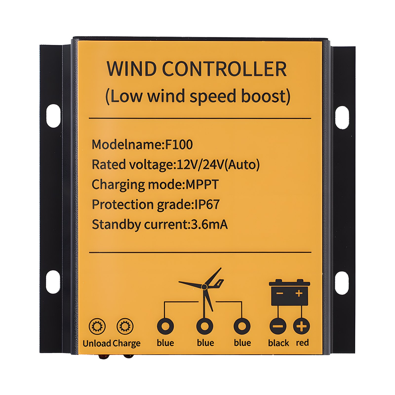 VEVOR 24V 1kW Solar-Windkraft-Kit, 6x 100W monokristallines Panel + 400W Windturbine & Controller + 25,6V 100Ah LiFePO4-Batterie + 24V 3kW Hybrid-Solarwechselrichter für, Boot, Bauernhof, Off-Grid