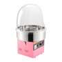 VEVOR Elektrische Zuckerwattemaschine 1000 W, Zuckerwattenmacher mit Deckel & Edelstahlschüssel & Zuckerlöffel, Ideal für Karneval Geburtstage Familienfeiern, Professionelles Zuckerwattegerät Rosa