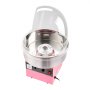 VEVOR Elektrische Zuckerwattemaschine 1000 W, Zuckerwattenmacher mit Deckel & Edelstahlschüssel & Zuckerlöffel, Ideal für Karneval Geburtstage Familienfeiern, Professionelles Zuckerwattegerät Rosa